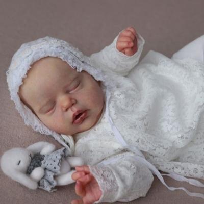 China Wholesale 22inch Soft Reborn Doll Kit Alexis Sleeping Baby Girl Unpainted DIY Doll Parts for sale