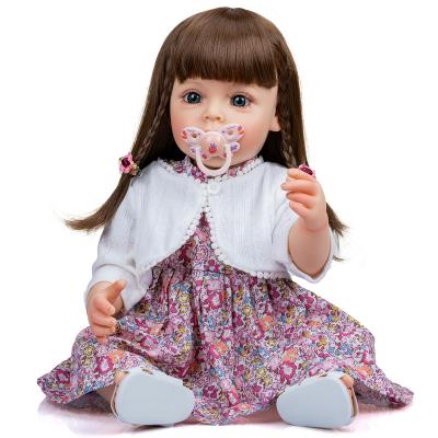 China WholesaleWholesale 55CM Soft Reborn Girl Paiting Hand-Detailed Toy For Girls Toddler Waterproof Princess Sue-Sue FUll Body Silicone for sale