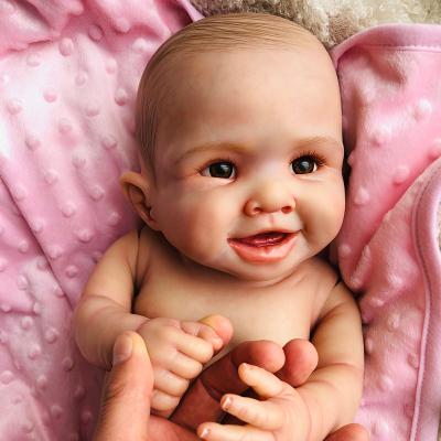 China Soft 55 Super-simulated Painting Amazing Bebe Doll Brinquedo de Toy Masterpiec Vinyl Newborn Babies Full Silicone Reborn Baby Girl for sale