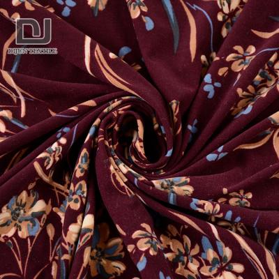 China OEM Anti-Static Customizable Digital Printed Floral Stretch Knit Polyester Spandex Finest Jersey Fabric for sale