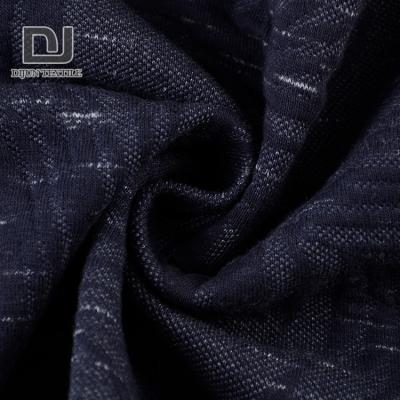 China Competitive Price Solid Color Anti-Static Knitted Jacquard Polyester Cotton Fabric With Leaves Pattern for sale