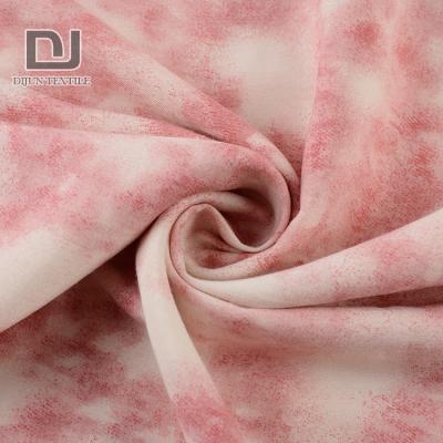 China Antistatic made to order sustainable pink plain 30S challis print rayon fabric for dresses for sale