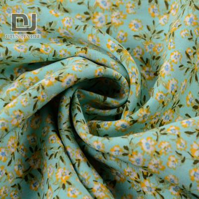 China Factory Price Anti Static Floral Pattern Small Challis Printing Woven Rayon Fabric Plain 100 for sale