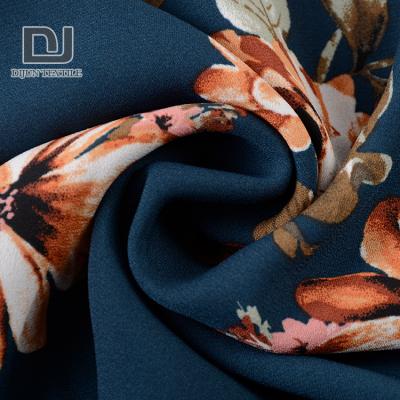 China Anti-Static Flowers Poly Wool 100% Warm Furnishing Digital Printing Dobby Woven Fabric for sale