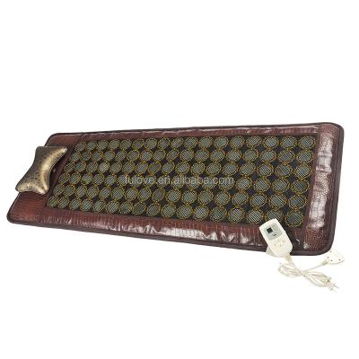 China Body Fuerle Selling Electric Mat Jade Tourmaline Stone Massage Hot Far Infrared Heating Mattress for sale