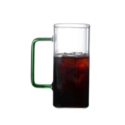 China Modern Newcomer Bottles Handle Square Fram Cup Fashion Sun Glass Cup for sale