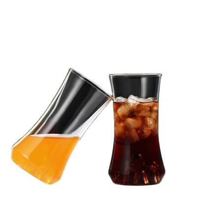 China Modern Thick Glass Heat-insulating Double-wall Mug High-Grade Glass Tea Cup for sale