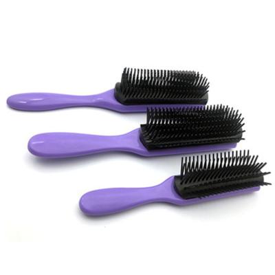 China New Hairdresser Nine-Row Curly Hair Comb Comfy Dedicated Professional Main Head Oil Back Hairdresser Fluffy Comb for sale