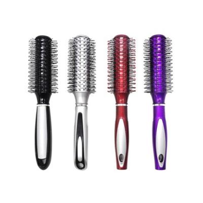 China Hot Sale Nondisposable High Quality Plastic Professional Wholesale Thermal Ceramic Round Hair Straightening Brush for sale