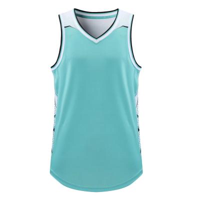 China High Quality Antibacterial Tank Top With Numbers Design Customizable Basketball Wear Graphic New For Men for sale