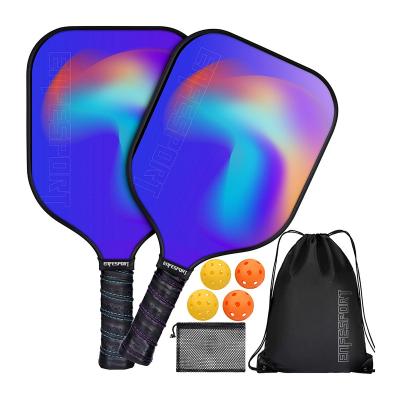 China Enfesport Durable High Quality Carbon Fiberglass Pickleball Pickleball Paddle Racket Sets for sale