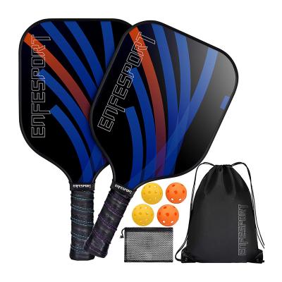 China Pro Sports Training Enfesport Pickleball Clothes Carbon Fiber Pickleball Paddle Single Shot Set for sale