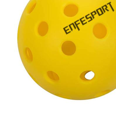 China UV Sports training Enfesport printing 40 hloe pickleball ball pickleball paddle set with custom logo for sale