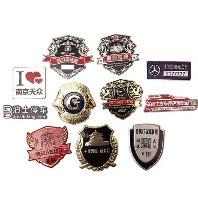 China High Quality Custom Windshield Stickers 3D Metal Car Hood Stickers Logo Decals For Cars for sale