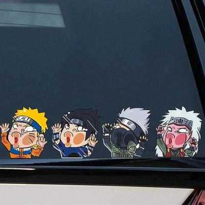 China Windshield Stickers Anime Peeking Naruto Vinyl Decal Glass Sticker For Car Window Laptop for sale