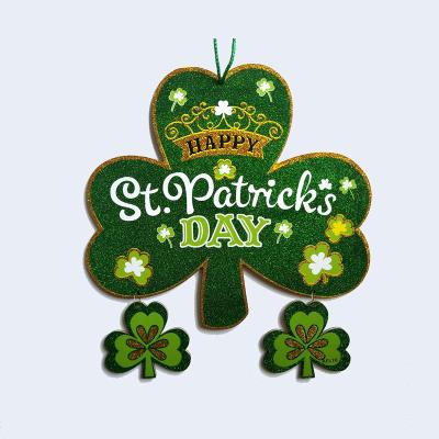 China 2019 New Design St Patrick's Day Eco-friendly Foamboard Shamrock Clover Shape Lucky Celebration For Party Supplies And St Patrick's Day for sale