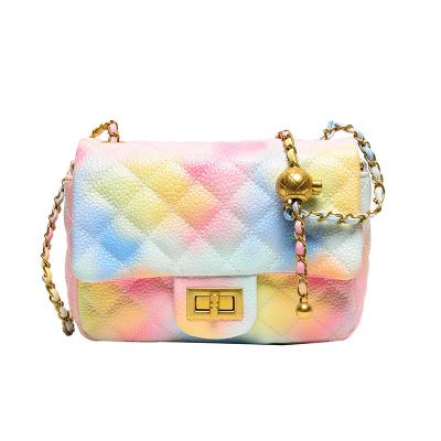 China European and American new fashion shoulder chain rhombus fashion women's bag 2022 cross - body small square bag bags for sale