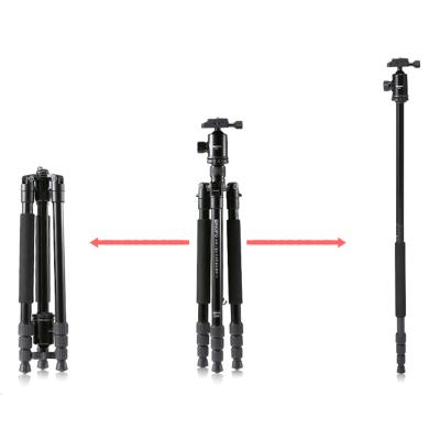 China Triopo digital camera photography dslr phone camera tripod stand with carry bag for tripod aluminum mobile monopod for sale