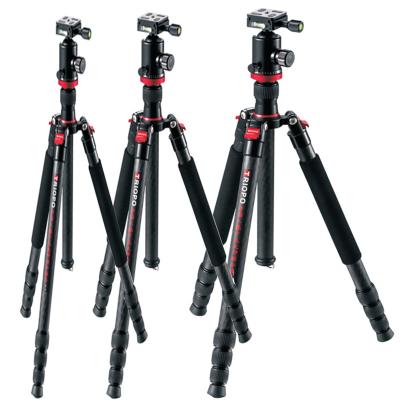 China PORTABLE Tripod camera Monopod carbon fiber triopo aerial professional dslr tripod for phone and mobile tripod for sale