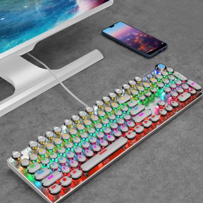 China Numeric Keypad AIWO Standard Full Size 104 Keys Keyboards Wired Keyboards USB Wired Keyboards With 6-RGB Backlit For Desktop Laptop for sale