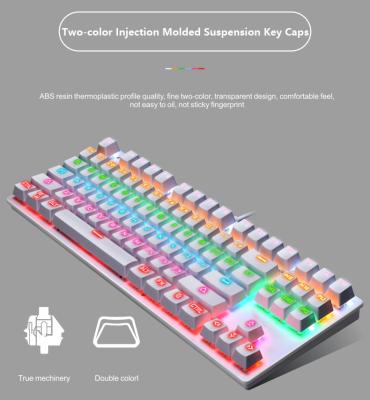 China Mechanical Keyboard 6 RGB Backlit Multifunctional Keypad Wholesale Keyboards AIWO Switch Typing And Gaming for sale