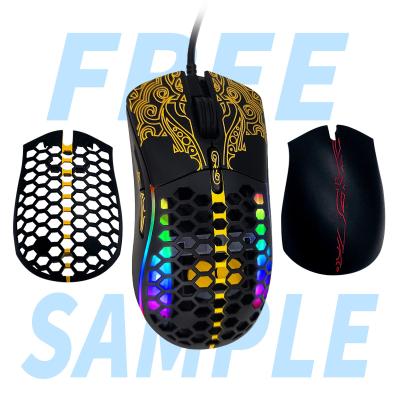 China Factory Wholesale Game AIWO Cadeve Wired Mice Usb Wired Gaming Mouse RGB Wired High Configuration for sale