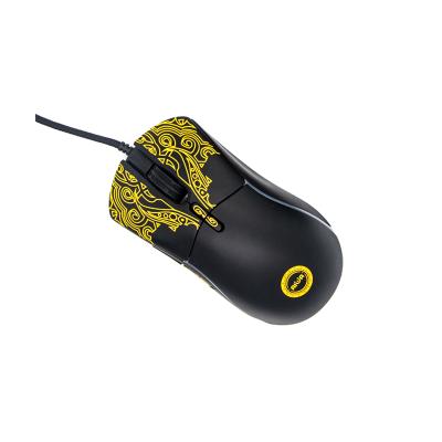 China New 13 RGB Gaming AIWO Backlight USB Wired 1000-12000 DPI Adjustable Honeycomb Textured Lightweight Design Gaming Mouse for sale