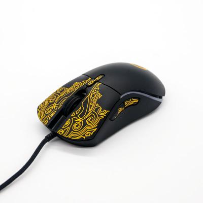 China Game AIWO E-sport 6-Speed ​​DPI 1000-12000 Replaceable New Design Honeycomb Gaming Mouse 6 Button Lightweight Dropshipping for sale