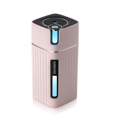 China Car Night-light Tricolor Beautiful Cool Smart Sensor Standing Air Purifier With Humidifier for sale