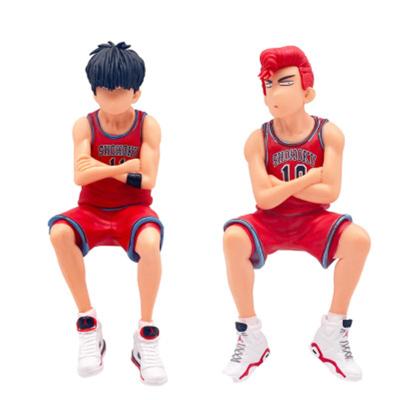 China Japanese Cartoon Toy Slam Dunk 3D Basketball Player Cartoon PVC Model Action Figure Cake Baking Decoration for sale