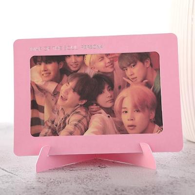 China Soul Bangtan Boys Mini Photo Card Photo Frame Desk Decoration Eco-Friendly Customizable Card for sale