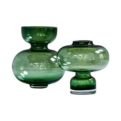 China Europe Home Hotel Opens Furniture Decoration Gourd Glass Flower Vase for sale