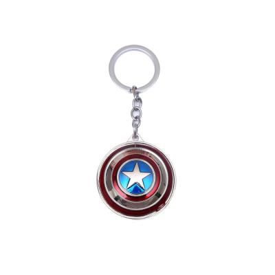 China Custom Made Eco-Friendly Captain Iron Man Keychain Mens And Womens Key Chain for sale