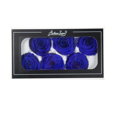 China Fresh Flower Valentine's Day Six Preserved Roses in Gift Box Preserved Fresh Flower Handmade for sale