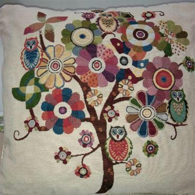 China Embroidery cushion cover with tree design. for sale