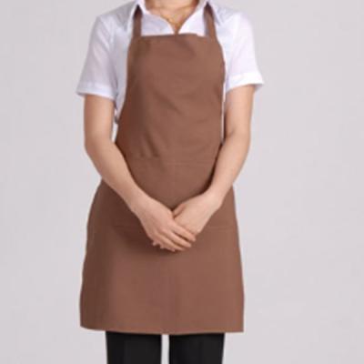 China BSCI passed-Promotional Brown apron with customer's logo-Printed or embroidery for sale