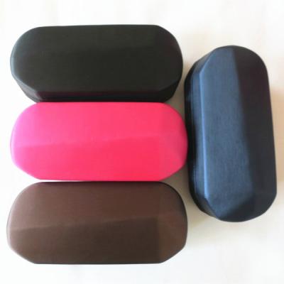 China Fashionable glasses cases with delicate solid leather for sale