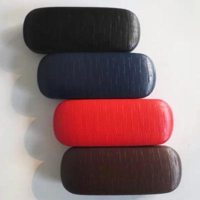 China Fashionable glasses cases with delicate solid leather for sale