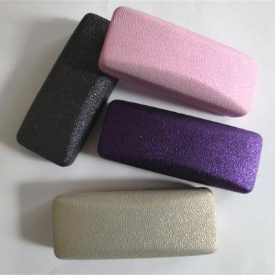 China Fashionable glasses cases with dazzle leather for sale