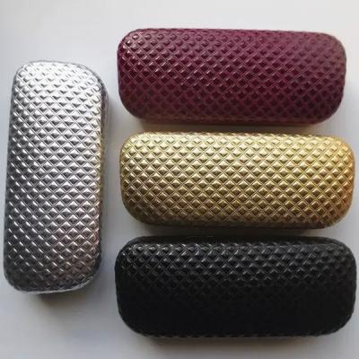 China Fashionable glasses cases with diamond design leather for sale