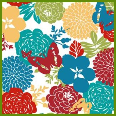 China Flower blooming heat transfer printing tablecloth made of 120gsm polyester fabrics for sale