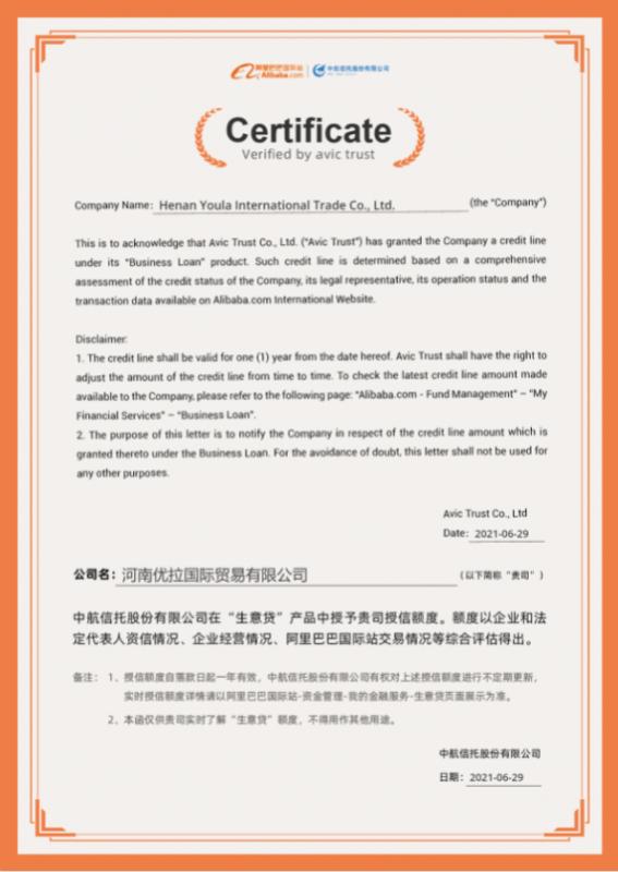 Verified China supplier - Henan Youla International Trade Co., Ltd.