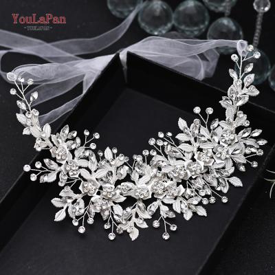 China Wedding Accessorize YouLaPan HP349 Silver Color Wedding Headband, Rhinestone Hair Band Wedding For Bride for sale