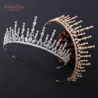 China Wedding Accessorize YouLaPan Wedding Prom Party Hair Accessories Rhinestone Crystal Special Design Alloy Bridal Crown HP333 for sale