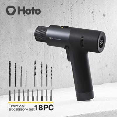 China 2021 HOTO Brushless Electric Drill Machine 12V Screwdriver Lithium- Xiaomi Electric Drill Machine HOTO 12V Brushless Drill for sale