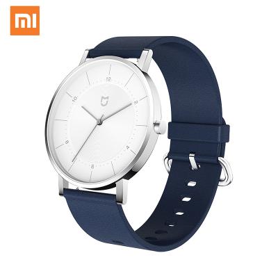 China Xiaomi Mijia Day/Date Quartz Watch 3TM Waterproof 316L Stainless Steel Case Fashion Leather Strap Watch For Men Women Quartz Watch for sale