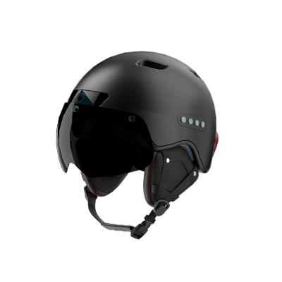 China New Design PP/Plastic Reject Smart Phone Call Navigation Brocasting Audio Radio Connect Smart Motorcycle Helmet With Camera for sale