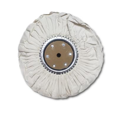 China Decorative Pipe Polishing 181mm Pure White Cloth Polishing Wheels Cotton Cloth Polishing Wheel for sale