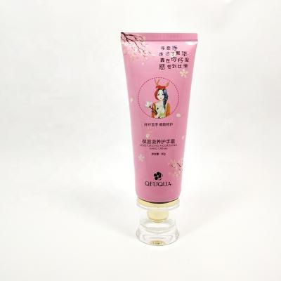 China hand cream packaging customized logo cosmetic packaging tube/empty collapsible aluminum laminated hand cream tube for sale