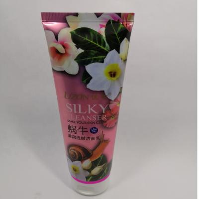 China Factory Wholesale Cosmetic Facial Detergent Soft Facial Tube Aluminum Plastic Cosmetic Packaging Tube for sale